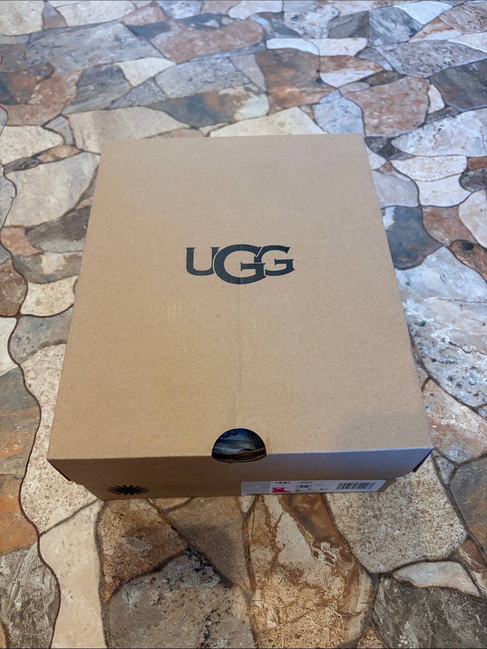 Girls Neon Drizlita Pink UGG Rain Boots